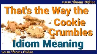 That's the Way the Cookie Crumbles Idiom Meaning