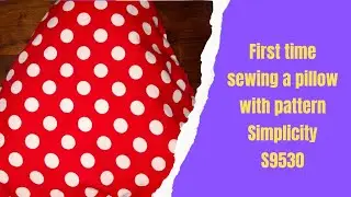 First time sewing a pillow with Simplicity pattern S9530 #sewing #sewingtutorial