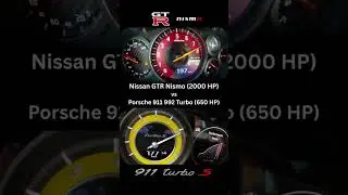 Nissan GTR Nismo vs Porsche 911 992 Turbo #porsche #germancars #germany #jdm #japan #racing #cars