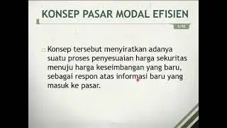 Efisiensi Pasar Modal