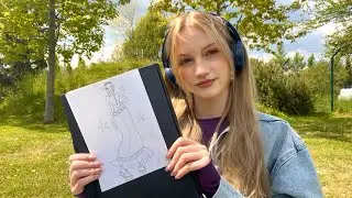 Drawing ASMR at the park