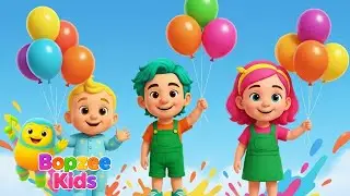 🎈 Учим цвета с помощью воздушных шаров 🌈Цветная песня 3D для детей &ndash; Bopzee Kids