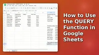 Google Sheets QUERY Function Tutorial (Step-by-Step)
