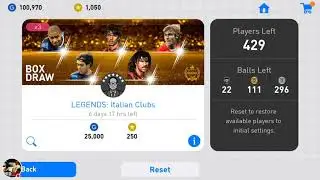 Thunder black ball in Legends: Italian Clubs Box Draw