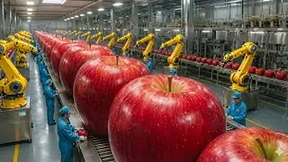 Mind-Blowing Dried Apple Factory: Automatic Peeling & Slicing A-Z!