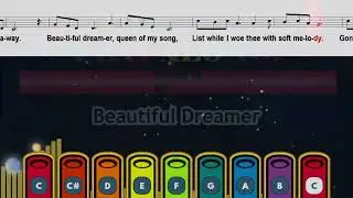 Beautiful Dreamer BOOMWHACKERS Playalong - American Folk Music by Stephen Foster #lyrics
