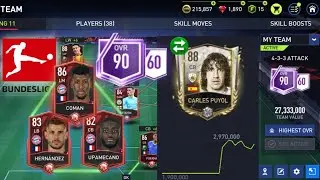How to get Puyol + Bayern Munich trio to fix chemistry - Packluck & team upgrade |FIFA Mobile 22
