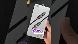 สายชาร์จ ZTEC 4in1 แข็งแรง ทนทาน ได้มาตรฐาน ชาร์จเร็ว ใช้ได้กับทุกอุปกรณ์❤️