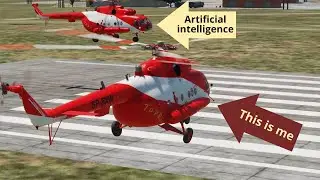 DCS World   -  Mi-8 Helicopter   -   Simultaneous landing.  # 611