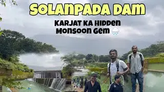 Solanpada Dam | Karjat ka Hidden Monsoon Gem 🌧️ | Solo Ride, Jump & Full Masti 😍