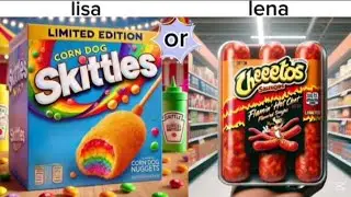 Choose one Lisa vs lena 🤤🍕 | unique food choices |