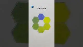 Yellow + Blue = Green 🌿 | 2 Color Mixing #Shorts #ColorMixing #ColoredPencil #Art #colormixingmagic