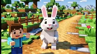 Minecraft Little Bunny Got Stuck in the G AV1 | Canci&oacute;n divertida para ni&ntilde;os | Rimas infantiles