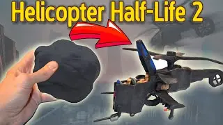 The Hunter-Chopper-Half life 2 attack helicopter.Clay model with cockpit inside! Freeman's nightmare