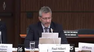 CIHR President Dr. Paul H&eacute;bert appears before the Standing Committee on Science & Research