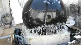 black galaxy granite sphere fountains