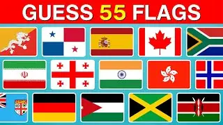 Only 1% Can Guess All the Flags 🚩| 55 Countries Flag Quiz