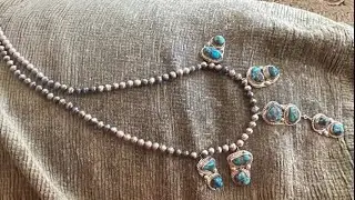 Garage sale picking episode 462 Navajo turquoise necklace find at estate sale