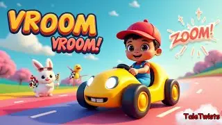 Baby Car Vroom Vroom Zoom! 🚗 | Fun Vehicle Bedtime Nursery Rhyme & Learning Songs | TaleTwists