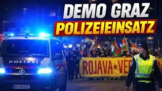 Kurden-DEMO in GRAZ | Polizeieinsatz | 30.01.2026
