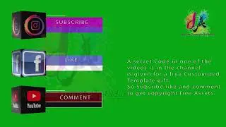 free social media logo I Lower Third I Chroma green screen I Free Download