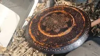 Old wood Teapoy Table Restoration 