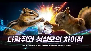 다람쥐와 청설모의 차이점(The difference between chipmunk and squirrel)