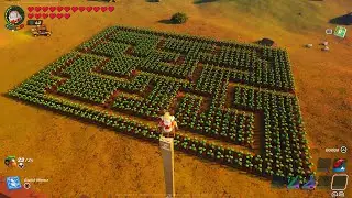 I BUILT A CORN MAZE IN LEGO FORTNITE SURVIVAL WORLD