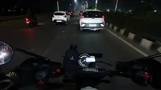 [POV] Patna Marine Drive Night Drive| Triumph Scrambler 400x raw sound.