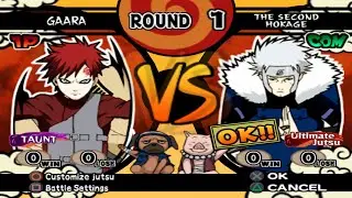 Gaara VS 2º Hokage (INSANE) - Naruto Shippuden Ultimate Ninja 4