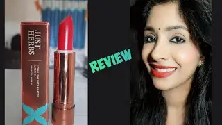 Just Herbs Ultra Matte Lipstick review | 100% herbal active lipstick | just herbs lipstick review