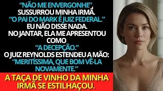 Minha irmã disse: “O pai do meu noivo é juiz federal” — até ele me reconhecer