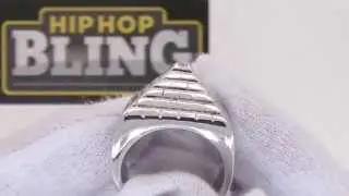 HipHopBling.com 316L Stainless Steel Pyramid Ring
