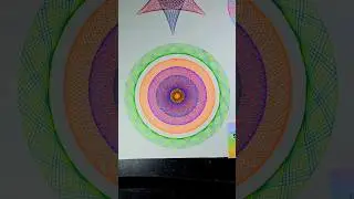 Can you count all the gear rotations even in the #timelapse? #spirograph #mandala #asmr