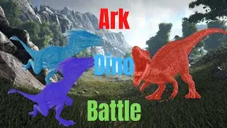 1 Baryonyx V 2 Raptors | Ark Dino Battle | #Shorts