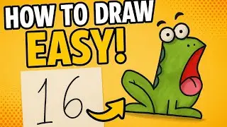 How to draw a Frog from numbers | easy tutorial 🎨🖌️ #art 