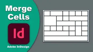 how to merge cells in InDesign Table