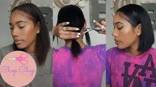 Chop Chop!  Hair Transformation - Vibrating Flat Iron