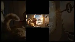 SkyHighAdventure #shorts #volcano #travel #cat #trending #flight #kitten #cute #love #ai #animation