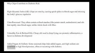 Can big bags of potato chips cause diabetes?