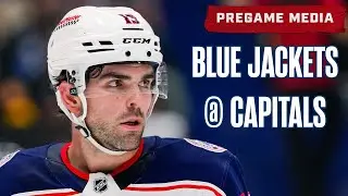 Head Coach Dean Evason, Adam Fantilli and Dante Fabbro - Blue Jackets @  Capitals | Pregame Media