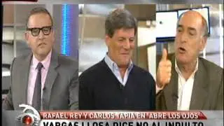 Carlos Tapia debate con Rafael Rey por indulto a Fujimori