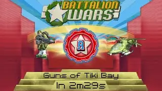 Battalion Wars Any% 3-4 (The Guns of Tiki Bay) 2m29s WR