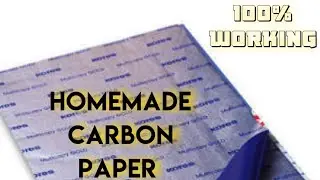 How to make carbon paper at home .very clear video /carbon paper
