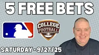 Saturday 5 Free Betting Picks & Predictions - 9/27/25 l Craig's Picks & Predictions