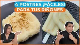 4 EASY AND QUICK sugar-free desserts 🍋🍎 for diabetes and kidney failure 👨‍🍳 Unique renal Chef