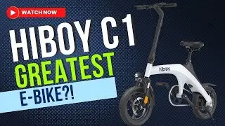 Hiboy C1 Electric Bike Review/ 21.7 Miles Range/ 20MPH Max/ 350W Motor/ Removable Battery