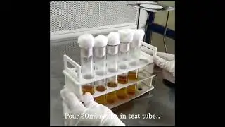 Microbial Slant Culture Preparation #Nutrient agar#microbes in test tubes #pure culture
