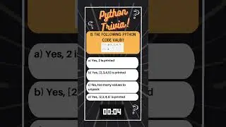 Python Trivia   Tuple 28 #coding #python #techcommunity #shorts #trending #viral #datascience