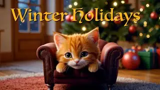 WINTER HOLIDAYS  / safety rules /a story about kittens /cartoon for children